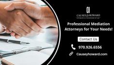 
Find Expert Mediation Attorney Services!

Looking for mediation attorney services for your case? Contact Causey & Howard, LLC. We put our decades of experience to deliver fair outcomes and exceptional service. Our lawyers will guide you through the entire case. To learn more about our services, call @ 970.926.6556!
