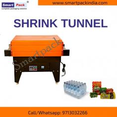 A shrinking machine is used to wrap any material by the use of a sealer and heat source to apply heat on the shrinkwrap. The advantage of heat shrinks to enclose the shape of content. It is used widely for outer shrink wrapping of foodstuff, electronic products, toys, beverages, and cosmetics.