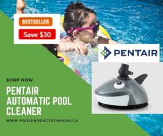 Pentair Automatic  Pool Cleaner @ https://poolproductscanada.ca/collections/above-ground-cleaners/products/pentair-360100-creepy-krauly-lil-shark-automatic-pool-cleaner