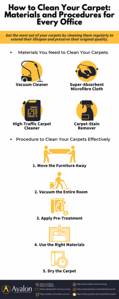 Furniture’s are one of the important things you may consider to a room and offices. This infographic shows you on how to maintain the attractive appearance and give you some ideas for the materials that you must use, including carpet cleaning and procedures on how to clean an office effectively. 