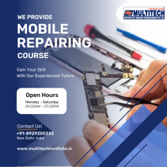 Multitech Institute offers a mobile repairing course in Tilak Nagar, Delhi at a reasonable price. This is one of the Smartphone Repairing courses in Delhi, India. It is also known for its college students that have been a huge hit in the kingdom. Multitech Institute offers advanced technology to college students across the kingdom in many other technical instructions. While students may not be able to recover with self-assurance, our tutor helps us get to the finish line.
