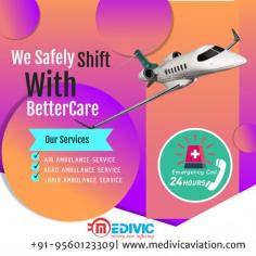 We at the Medivic Aviation Air Ambulance Service in Patna that is providing the best ICU medical amenities and fully equipped medical facilities with all critical medical instruments that are used in such conditions for the proper treatment in the emergency condition. The emergency patient feels comfortable and our medical panels give the best care to the patient during the whole relocation process.

Website: http://bit.ly/2oYhqmW