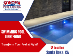 Swimming Pool Fiber Optic Lights


By lighting your poolscape area, it becomes a magical place at night. Our experts can create a resort-like setting around your deck so that you feel like on vacation without leaving home. Ping us an email at info@SonomaPoolAndSpa.com for more details.

