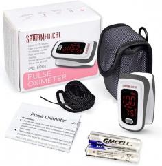 A Finger pulse oximeter is an affordable and precise way to check your pulse rates and blood oxygen saturation levels. The smart design, self-adjusting finger clamp plus simple one-button design allows for easy operation.

The compact portable sizing makes it easy to handle and carry For Testing at home or on the go. Helpful for athletes and pilots to obtain quick and precise oxygen saturation readings. Features include an easy-to-read large bright red digital LED display and low power consumption on 2 AAA batteries. Integrated SpO2 probe and processing display module plus SpO2 and pulse rate and bar.

Intended use for spot check of pulse rates and blood oxygen saturation level at home, in sport, and recreational use, such as Mountain climbing, high-altitude activities, and running. This device is for Sports & Aviation use only.

Link :- https://santamedical.com/products/fingertip-pulse-oximeter-blood-oxygen-saturation-monitor-spo2-with-pulse-rate-measurements-and-pulse-bar-graph-portable-digital-reading-led-display-batteries-and-carry-case-included