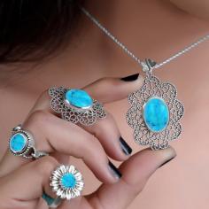 Turquoise The Gemstone of December

Divert the attention of people by styling timeless and trendy Turquoise Jewelry. The turquoise gemstone is a December birthstone. Turquoise or bluestone looks tempting in the form of a sterling silver ornament. Wear any attire of your choice as the turquoise matches both ethnic and western wear. Pause while shopping the charming and fashionable range of turquoise gemstone trinket pieces online at the site of Rananjay Exports, as they are genuine makers and suppliers of wholesale Gemstone Jewelry.