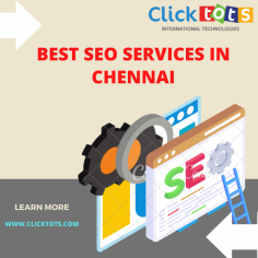 A group of Internet marketing wizards called "Click Tots" can offer out a powerful ROI-based plan to you perfectly every time!
We became become uncontested SEO specialists as we expanded from a 7-member SEO firm in Chennai to a full-fledged Digital Marketing Company operating out of 3 locations in Tamil Nadu. You can confidently cross your SEO problems off your list with our professional SEO services!


https://clicktots.com/seo-services-chennai.html