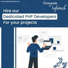 Are you looking for experienced and qualified PHP developers for your project?
We have a highly qualified team of PHP developers who deliver high-performance web applications using PHP and PHP frameworks.
.
Visit: https://www.swayaminfotech.com/services/php-development/