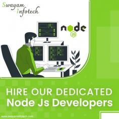 Node Js is extremely popular nowadays for custom web application development whether it’s a desktop or mobile app. Hire our skilled node js developers to create innovative customized apps that meet all your business requirements.
.
Visit: https://www.swayaminfotech.com/services/node-js-development/