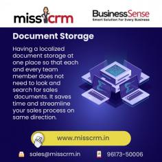 Do you want to documentstorage with CRMsoftware?MissCRM is the best CRMtool for documentstorage at one place so that every team saves time to find out document