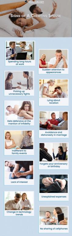 Do you know how to catch a cheater without a cell phone if your spouse is betraying you? This isn't a healthy relationship sings. There are some signs of a cheating spouse that you must know to figure out if your spouse is cheating on you due to someone else. In this infographic, you're going to learn the same. Stay tuned and read for more.