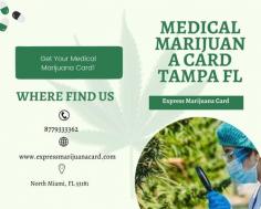 Express Marijuana Card offers a medical marijuana card to qualifying patients who want to purchase medical marijuana legally. The card is only issued after a patient has been evaluated by a physician and meets the requirements of the state. Visit us at www.expressmarijuanacard.com to know more!
