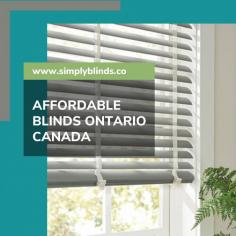 Affordable Blinds Ontario Canada @ https://www.simplyblinds.co/horizontal-blinds


