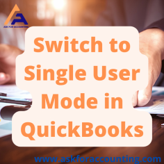 If you use QuickBooks as your business primary accounting software know how to switch into single user mode. Single-user mode limits access to your company file to one person at a time https://www.askforaccounting.com/switch-to-single-user-mode-in-quickbooks/