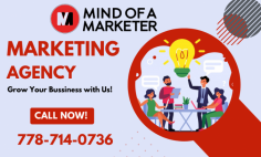 Hire a Marketing Agency for Your Business

Mind Of A Marketer is a digital marketing agency in Burnaby which can help you leverage digital marketing to grow your business. We help businesses to improve our rankings, acquire customers, and increase sales. Contact us today @ 778-714-0736 to know more information.