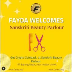With blockchain based Fayda Shop we are very happy to onboard Sanaskriti Beauty Parlour in Indore. Get benefit on beauty salon with Fayda Shop Avail extra crypto coin rewards

https://fayda.shop/