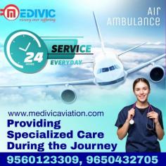 Medivic Aviation offers economical charter Air Ambulance Services in Ranchi with full ICU and CCU medical facilities. We prefer all medical facilities like an air ambulance, train ambulance, and road ambulance with proper bed-to-bed shifting services without any additional cost.

Website: http://bit.ly/2nZbBVF

