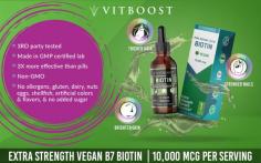 Vitboost Offers the Organic Vegan Biotin Syrup. It is an Immune Booster Product, Best Biotin Supplement as well as an antioxidant supplement. Biotin provides pure nutritional ingredients to ensure better results in hair care, skin and nails.
To know more about the products, Visit Here: https://amzn.to/36lLniA