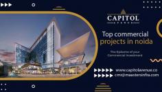 Maasters Capitol Avenue is a delightful mix of Grade ‘A’ Ultra Premium Office Spaces, High-Street Retail Shops, Dining Spaces and State-of-the-art Rooftop Club. The Commercial Project in Noida will set a revolutionary concept of shopping & working that will turn heads and be the talk of the town. Maasters Capitol Avenue is purposely located in the heart of Noida Sector 62, close to Residential & Industrial Pockets of Noida & Ghaziabad, to provide all the benefits of a well-connected location Maasters Infra Group has envisioned the Project as a grand showcase, proudly lined with an attractive glass frontage of double-height stores, luxurious office entrance, waiting lounge, wide corridor triple height entrance lobby and many more.  

For More Details Visit :https://www.capitolavenue.co/ Email : cmr@maastersinfra.com Contact Number : 8820-800-800
