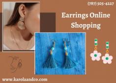 An earring, specifically one that adorns the earlobe, is what the word "earring" means.  Shop online for women's and children's designer earrings. Purchase fashionable styles and elaborately crafted earrings at Karola & Co. for the best savings. To know more about earring choices, explore our site. Visit Now! https://karolaandco.com/collections/aretes