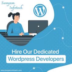 WordPress is commonly used for open-source web-based software development. WordPress offers rich content management techniques to manage data on websites. Hire our professional WordPress Developer to quickly build or Update your WordPress Website.
.
Visit: https://www.swayaminfotech.com/services/wordpress-development/