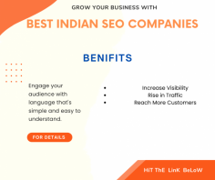 We are all human beings and we all always look for the best things around that suit our needs and wants. Example- Best product or Best Services. Likewise, when one needs to make his website reach his potential audience he/she must opt for the Best Indian SEO companies which will lead to more ROI.