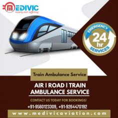 Medivic Aviation offers 24x7 hours emergency Train Ambulance Service in Kolkata that is consistently open and easy to transit the critically ill patient from one city medical care center to another. It is very needful for patients who need quick medical assistance at an authentic fare.

Website: https://bit.ly/3fyuNVc