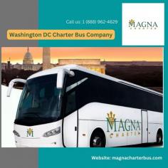 Magna Charter is a charter bus company located in the Washington DC Metropolitan Area. Magna Charter provides smooth and hassle-free transportation solutions in all 50 states, particularly focusing on clients in Washington DC, Maryland, and Virginia (the DMV Area).