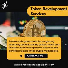 Tokens and Cryptocurrencies are getting extremely popular among global traders and investors due to their positive influence and beneficial factors in the crypto marketplace. Thus, if anything has come out to be the most successful technology, it is none other than crypto tokens and cryptocurrencies.

LBM Blockchain Solutions is one of the Best Token Development Company in India. We have provided crypto Token Development Services for a Diverse Set of Crypto Projects. We help you in launching your own crypto tokens. 

Visit our website for more information

Website: https://lbmblockchainsolutions.com/token
