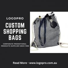 Fet your hands on trendy, environment-friendly bag with your personalized logo is the answer to carry everything. It is a great alternative to single-use paper or plastic bags. Find the custom shopping bags from Logopro at a reasonable price.