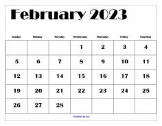 A February 2023 Calendar Printable allows us to record dates with activities and many other things. You can edit your calendar to record the events you want to record and print them in any of the forms. Our record-keeping calendars are changing in tandem with the changing world, so it's important to keep up with the times.