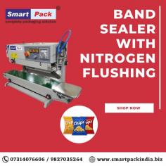 Looking for a band sealer with nitrogen flushing capabilities. We have just what you need! Our band sealer is perfect for sealing bags with delicate contents, like coffee or tea. With nitrogen flushing, your product will be well-protected against oxidation and degradation. Order yours today!
