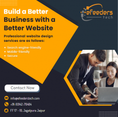 Get your online business Succeed by making your website design in Jaipur

eFeeders Tech provides the best Website Maintenance in Jaipur. We can help you to website make secure and can help you to with updates required on a monthly or hourly basis. We are the highest reviewed website designer Jaipur and we can assist your business running smoothly without any difficulties.