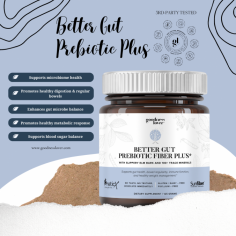 Improve your gut health and metabolic response with Better Gut Prebiotic Fiber Plus. This supplement supports microbiome health, healthy digestion and regular bowels, and a balanced gut microbe population. Get yours now at https://goodnesslover.com/