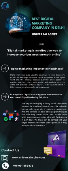 Universalaspire is the Best Digital Marketing Company in Delhi that helps to drive high traffic or visitors to the website. We offer various Digital Marketing Services in india including SEO, SMO, PPC, content writing and web development that help clients expand and improve their business by using innovative approaches and techniques with Leading Digital Marketing Company in Delhi.

https://www.quora.com/Why-is-page-speed-important-in-SEO/answer/Ananya-Singh-2729?prompt_topic_bio=1