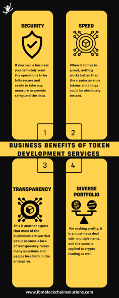 A crypto token is the most accessible means for any business or individual to understand the efficacy of this technology. These tokens can be generated and obtained very easily and cost-effectively as well. With this fintech solution, not just the finances can be improved, but the overall operations can get more efficient.

LBM Blockchain Solutions is one of the Best Token Development Company in India. We have provided crypto Token Development Services for a Diverse Set of Crypto Projects. We help you in launching your own crypto tokens. 

Visit our website for more information

Website: https://lbmblockchainsolutions.com/token

