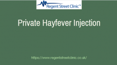 Certain parts of the UK are particularly affected by pollens and allergens likely to give severe symptoms, with the most likely culprits being a mixture of flower and tree pollen such as silver birch and rapeseed.

Know more: https://www.regentstreetclinic.co.uk/kenalog-hayfever-injection-derby/