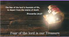 The Fear of the Lord is our Treasure. Better is little with the Fear of the LORD than Great Treasure and Trouble therewith.

Read full @https://dtim.org/article/glory-night-event/the-fear-of-the-lord-is-our-treasure/

