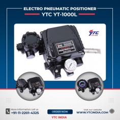 Rotork YTC YT-1000L Electro Pneumatic positioner is used for operation of pneumatic valve actuators by means of electrical controller or control system with an analog output signal of DC 4 to 20mA or split ranges. - It is designed for high durability and performance in high vibration environment. - Durability has proven after testing of 1 million times minimum. - Response time is very short and accurate. - Simple part change can set 1/2 Split Range. - It is economical due to less air-consumption. - Direct/Reverse action can be set easily. - Zero & Span adjustment process is simply. - Feedback Connection is easy.

YT1000, YTC120, YT-1050, YTC3300, YTC2500, ELECTRO PNEUMATIC POSITIONER, ROTORK YTC YT-1050, ELECTRO PNEUMATIC POSITIONER Dealers, YT 1000, YT 1000R Electro Pneumatic Positioner, YT 1000L Electro Pneumatic Positioner, YT 1000R, YT 1000L, YTC 3300, YTC 2500

Rotork YTC Smart Positioner, Electro Pneumatic Positioner, Volume Booster, Lock Up Valve, Solenoid Valve, Position Transmitter, Control Valves, Air Lock Relay, IP Converters, Limit Switches, Positioners, Positioner Feedback Transmitter, Solenoid Valves, Piston Actuated Valves, Globe Control Valves, Fairchild, YTC, Midland Distributors, Suppliers, Traders, Wholesalers India

For any Enquiry Call Us: 91-11-2201-4325, For Bulk Order Email at : Enquiry@ytcindia.com, Our Website :- www.ytcindia.com