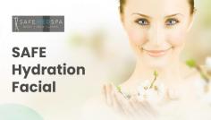 The SAFE Hydration Facial is a revolutionary treatment that has taken facial rejuvenation to a whole new level. This facial provides immediate results with no downtime, all in a very gentle process. This four-step method includes cleansing, exfoliation, extraction, and vortex infusion with antioxidants. This relaxing treatment promotes overall skin health and can help with mild brown spots & uneven skin tone, hyperpigmentation, fine lines, dull, dry & dehydrated skin, congested, acne-prone or oily skin, as well as enlarged pores.