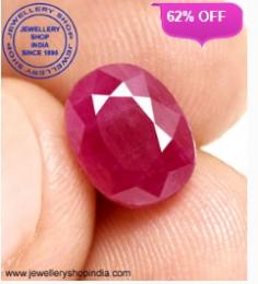 Buy online Ruby Stone (Manik Gemstone), govt lab certified in flat 62% off, unheated untreated 100% original natural. We are Member of RCCI, Ministry of Commerce and Industry government of India. International awards winner Natural Gemstone seller. India No.1 Trusted Brand since 1895.


https://www.jewelleryshopindia.com/buy-ruby-gemstone-online-in-india.asp