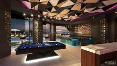 3D Interior Visualization has created an immaculate interior design on a Lounge-bar, including the furnishing by Yantram 3d Architectural Rendering Company.