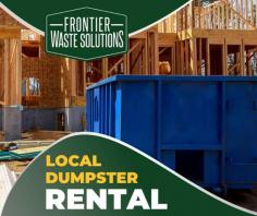 Get Fast Dumpster Rental Service in Texas

If you're looking for a low-cost construction dumpster rental? Make contact with Frontier Waste Solutions. We offer excellent customer service and have the largest and greatest assortment of dumpster rentals. For any doubts please call us at 936.258.9035 (Houston & Corpus Christi).
