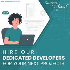 Looking to hire dedicated developers for your mobile apps & web development works? Upgrade your web and mobile app development capabilities with our skilled and experienced dedicated developers.
.
Visit: https://www.swayaminfotech.com/services/hire-dedicated-developers/