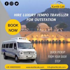 Luxury Tempo Traveller Rental Jaipur for family and group tour. Luxury Tempo Traveller rental Rajasthan for Rajasthan tour at the best price By Kartik Cab.

https://kartikcab.com/luxury-tempo-traveller-rental-jaipur/