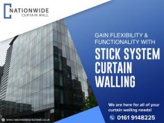 A type of curtain walling that can be used on both small and large structures is wooden curtain walling. On the construction site, all units in this system are pieced together. Contact Nationwide Curtain Wall today for more information and a free proposal on Stick System Curtain Walling.
Visit here : https://www.nationwidecurtainwall.co.uk/services/stick-curtain-walling/
