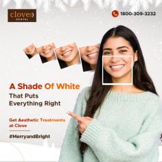 Wondering what to get yourself this New Year? How about pearly White Teeth that brighten your smile unlike anything else. Visit Clove Dental & give your smile a much deserved makeover.