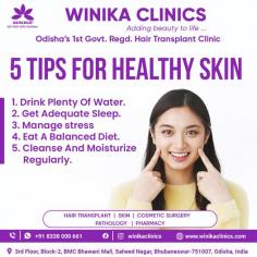 Know the top tips for healthy skin – Hydrate, rest, stress management, balanced diet, and a proper skincare regime for moisturizing!
Get the best results by following the right ways of skin care.

See more: https://www.winikaclinics.com/female-hair-transplntation

