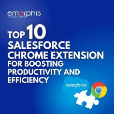 Discover the most popular top ten salesforce chrome extensions for boosting your work productivity and efficiency. These chrome extensions will help developers, users and admins to perform Salesforce tasks quickly and easily which results in saving time and boosting productivity.