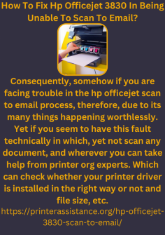 How To Fix Hp Officejet 3830 In Being Unable To Scan To Email?

Consequently, somehow if you are facing trouble in the hp officejet 3830 scan to email process, therefore, due to its many things happening worthlessly. Yet if you seem to have this fault technically in which, yet not scan any document, and wherever you can take help from printer org experts. Which can check whether your printer driver is installed in the right way or not and file size, etc.https://printerassistance.org/hp-officejet-3830-scan-to-email/


