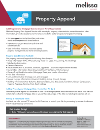 The Property Data Append Service is a powerful tool that enables you to quickly and easily update your property data. With this service, you can append data for new properties, as well as update existing property data. Our property data append service is quick, easy, and most importantly, it’s accurate. We guarantee that our data will match your data, or we’ll refund your money. So why wait? Contact us today and let us help you get the most out of your property data.